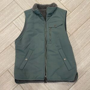 Women’s Green and Gray Reversible Utility Vest